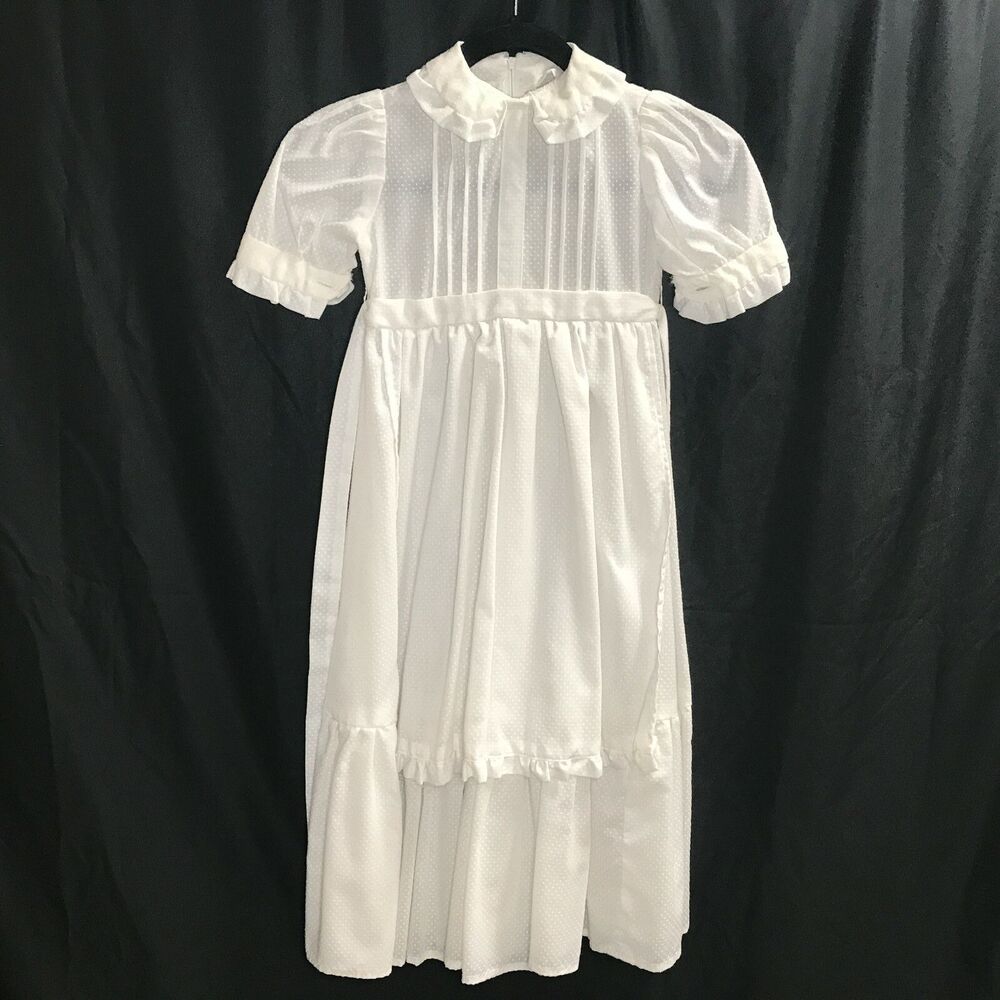 Girls White Dress First Communion Party Wedding No Tag